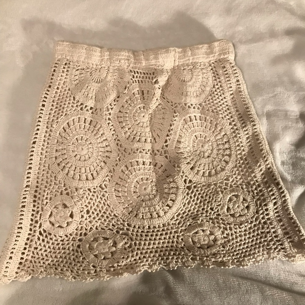 Cream skirt